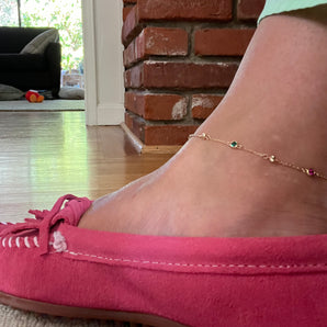 Gemstone Anklet