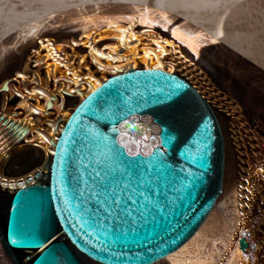Diamond Flower Ring