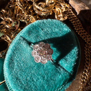 Diamond Flower Ring